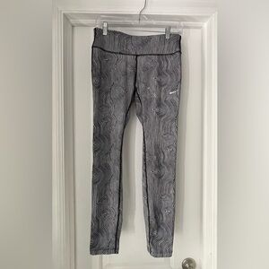 Nike Black and White Dri-FIT Pants